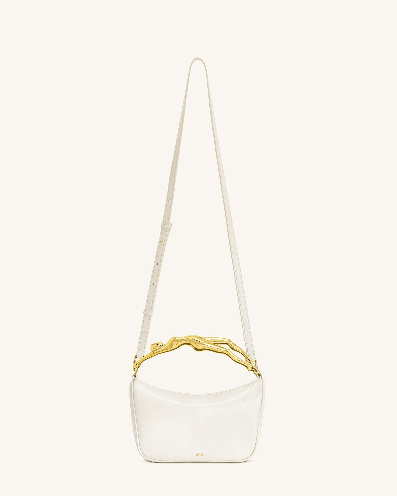 Jenny Handtasche mit Griff in Menschform – Weiß