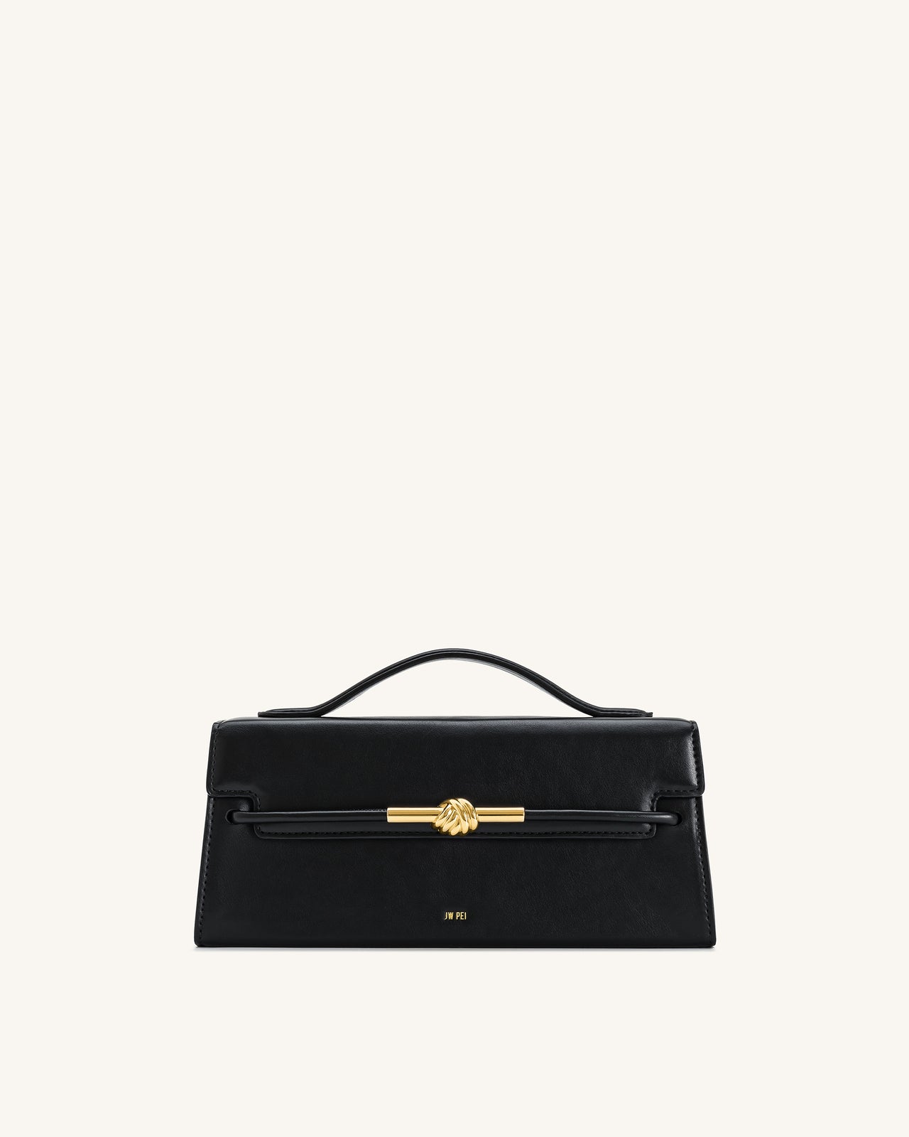 Lena Metall-Seilknoten Henkeltasche - Schwarz