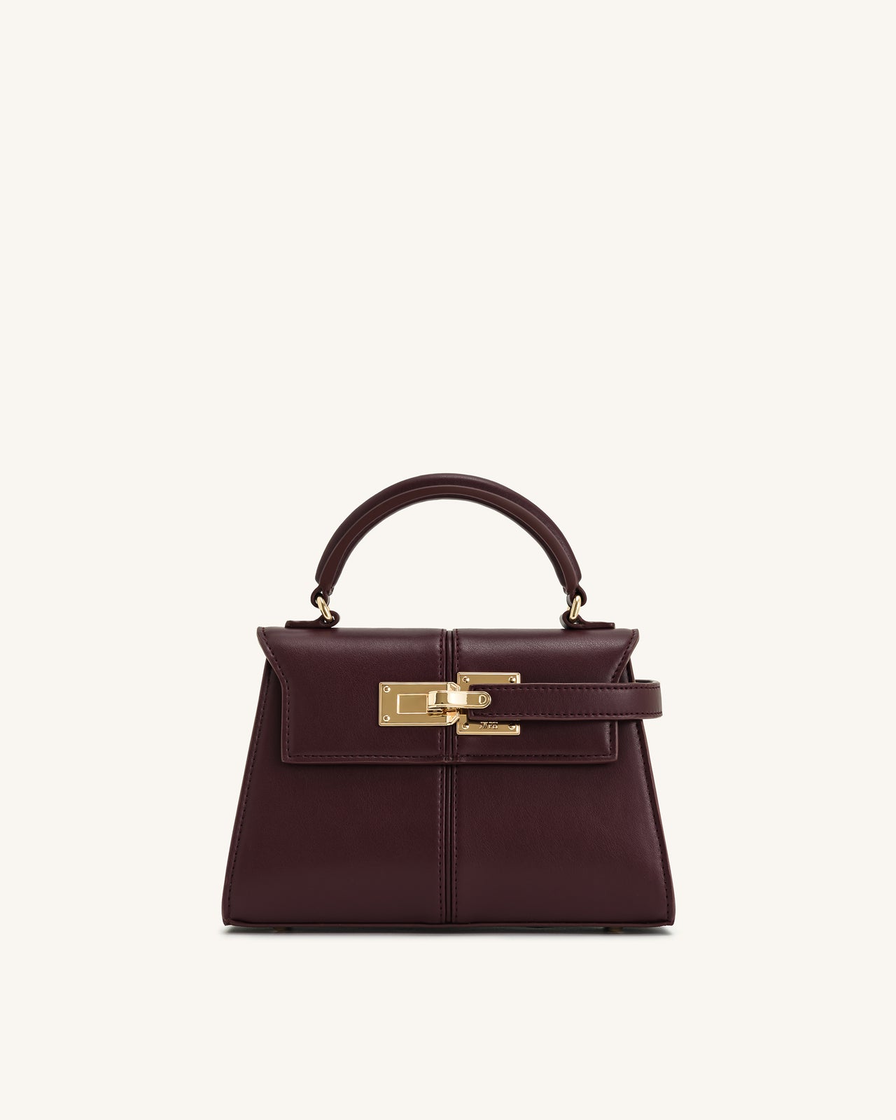 Elise Tragetasche mit Griff – Tiefburgunder