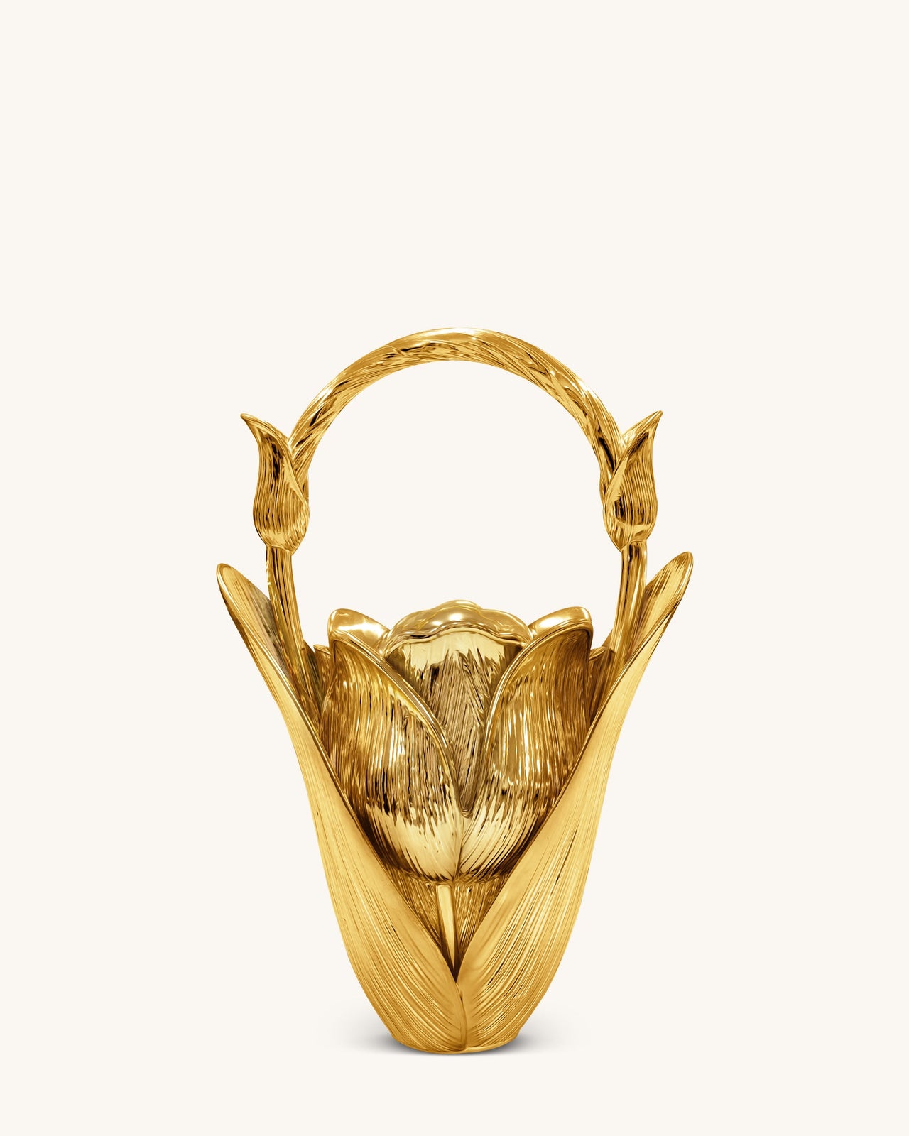 Ella Tulpenvasen-Henkeltasche - Gold