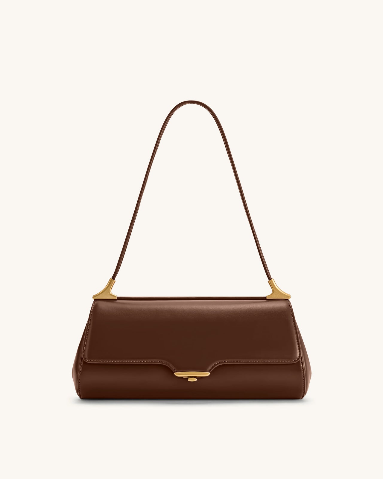 Eloise Schultertasche - Tiefbraun