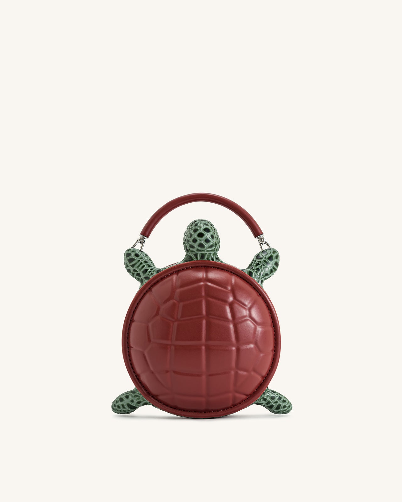 Ava Schildkrötenform Handtasche - Braun