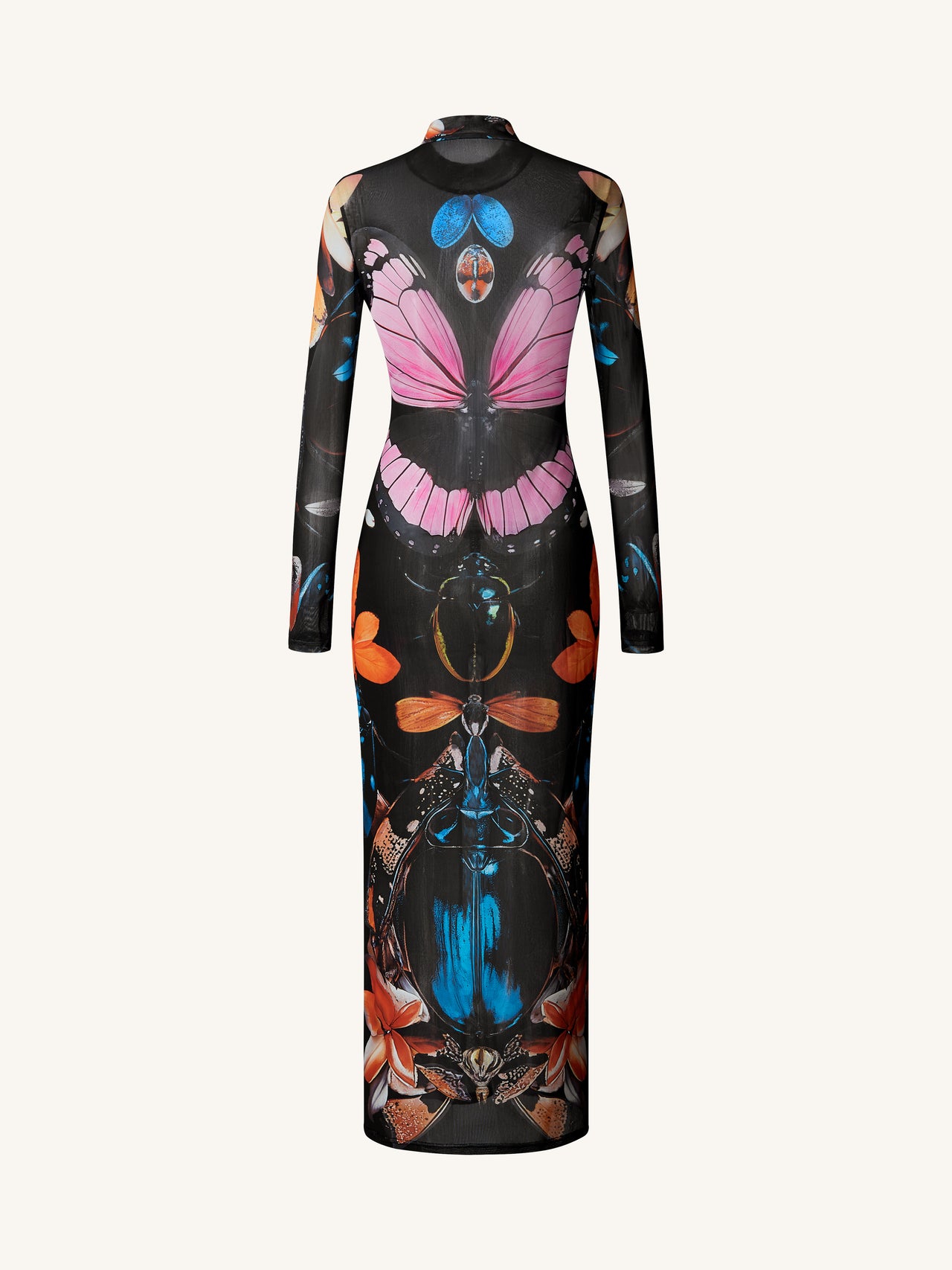Transparentes Schmetterlings- und Käferkleid – Mehrfarbig