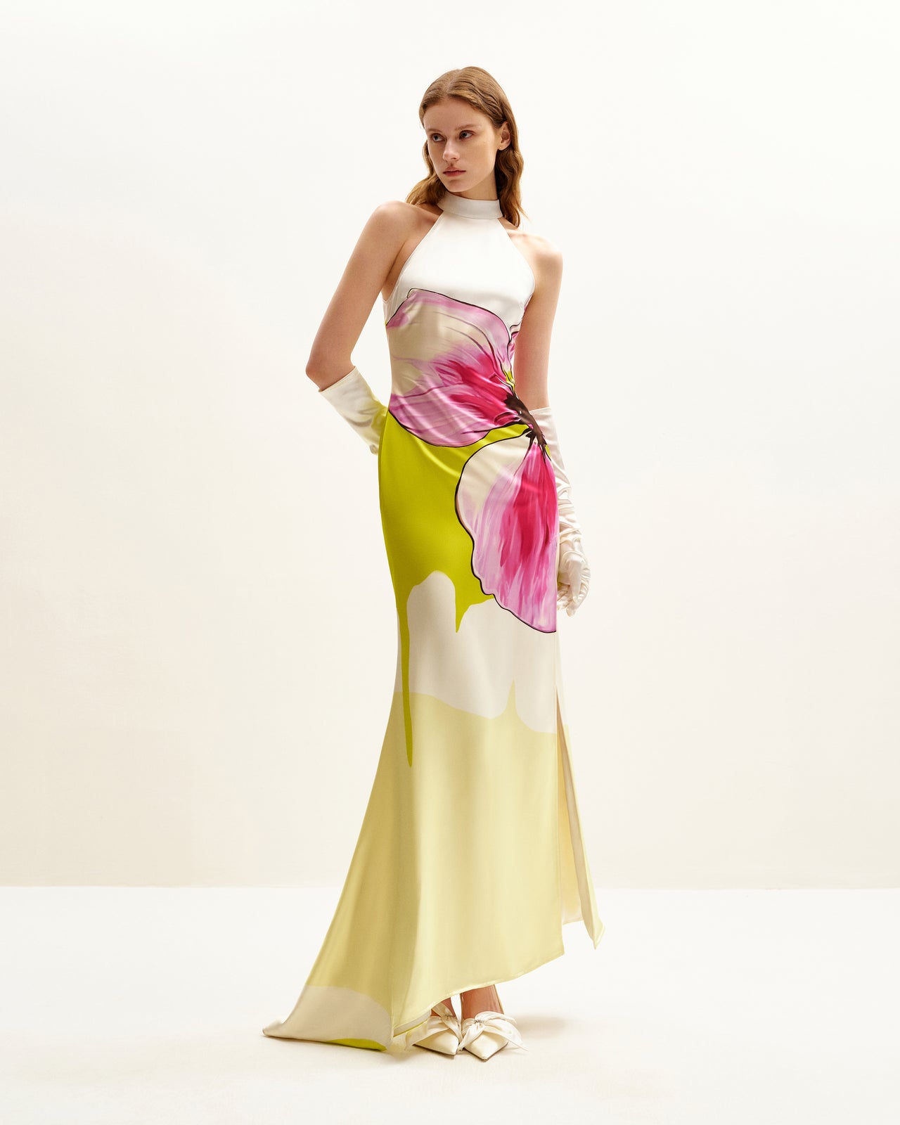 Olivia Blumenhalterkleid - Mehrfarbig