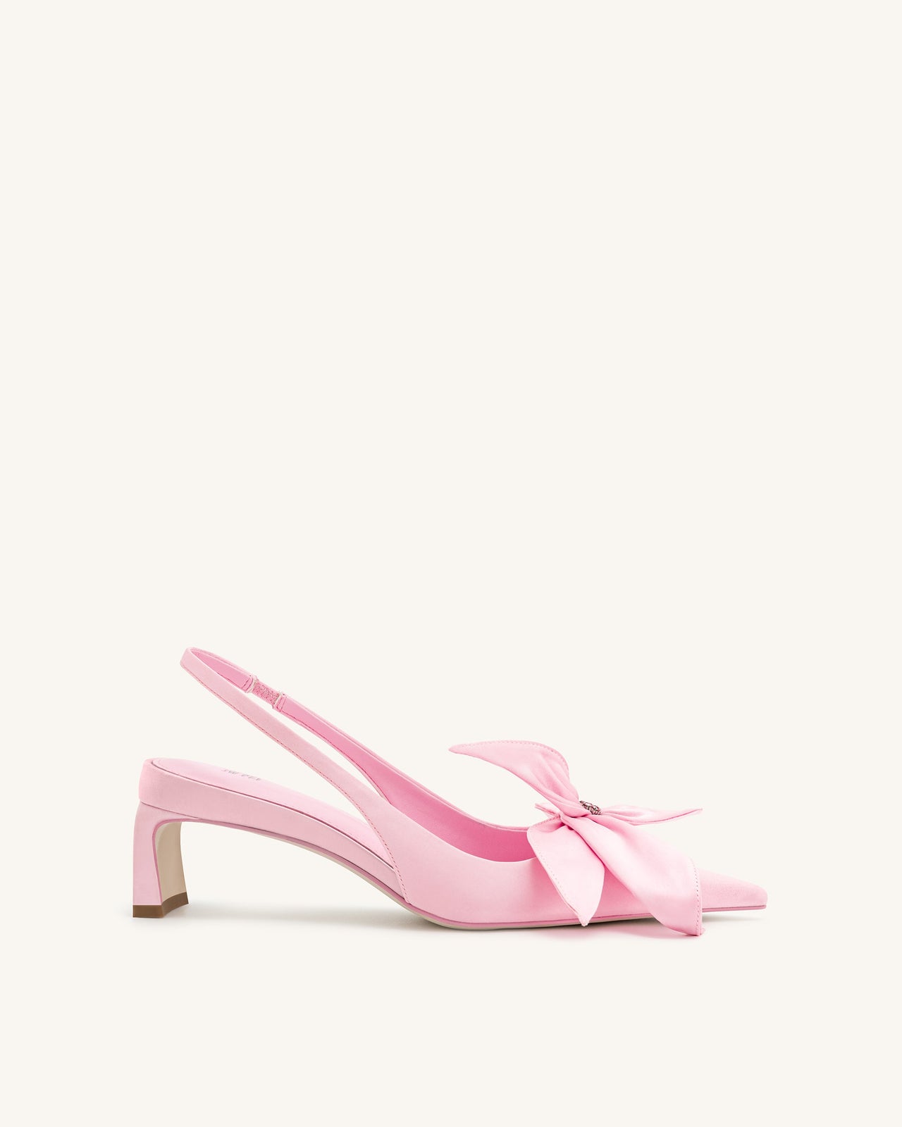 Queena Slingback-Pumps mit floralem Aufdruck - Rosa