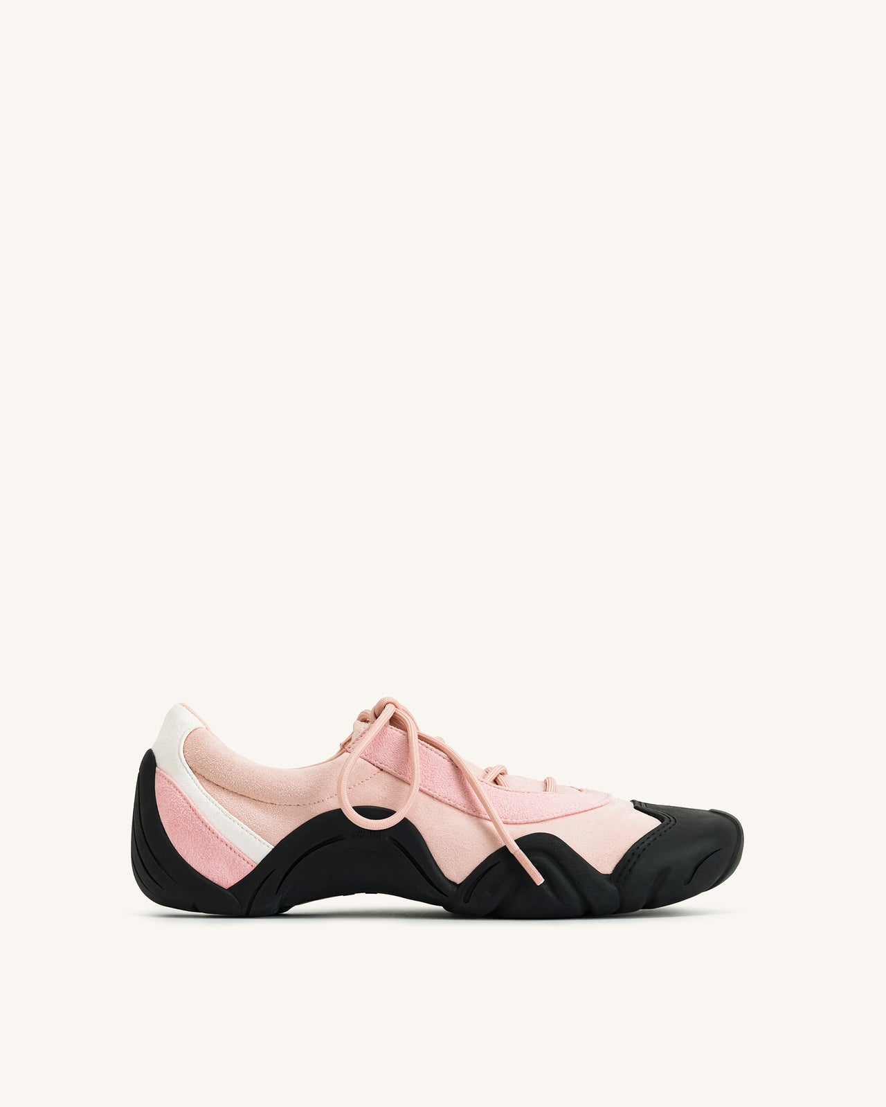 Caitlin Schnür-Ballerina-Sneaker – Rosa