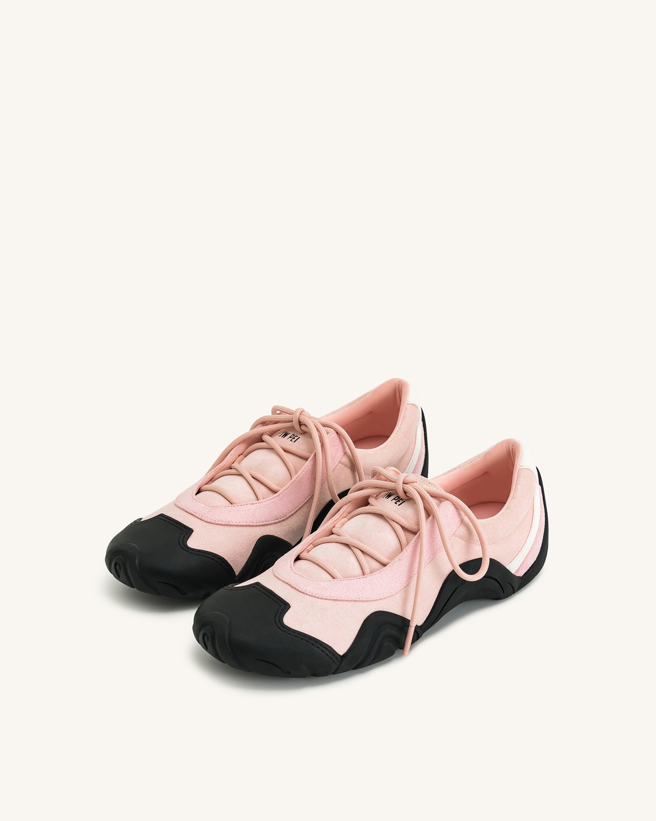 Caitlin Schnür-Ballerina-Sneaker – Rosa