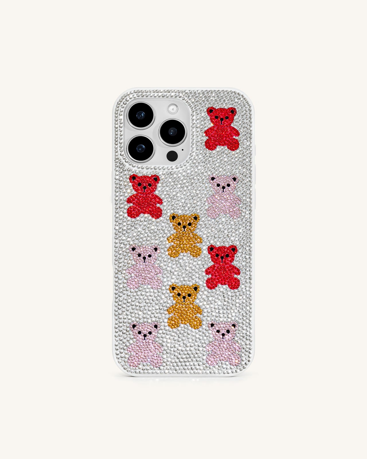 Bear Bling Handyhülle – Bunt/Weiß