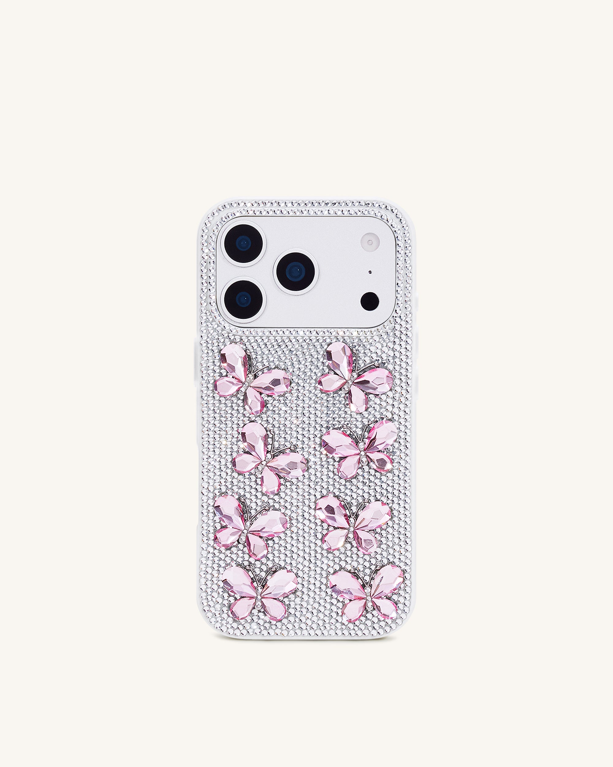 handyhülle mit Schmetterling-Handyhülle mit Strass – Weiß – JW PEI Germany Official