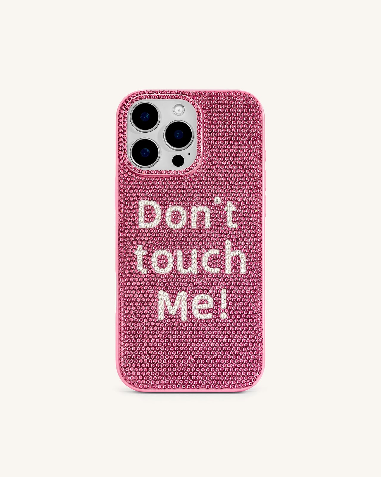 iPhone-Hülle "Don't Touch Me!" – Mehrfarbig Rosa