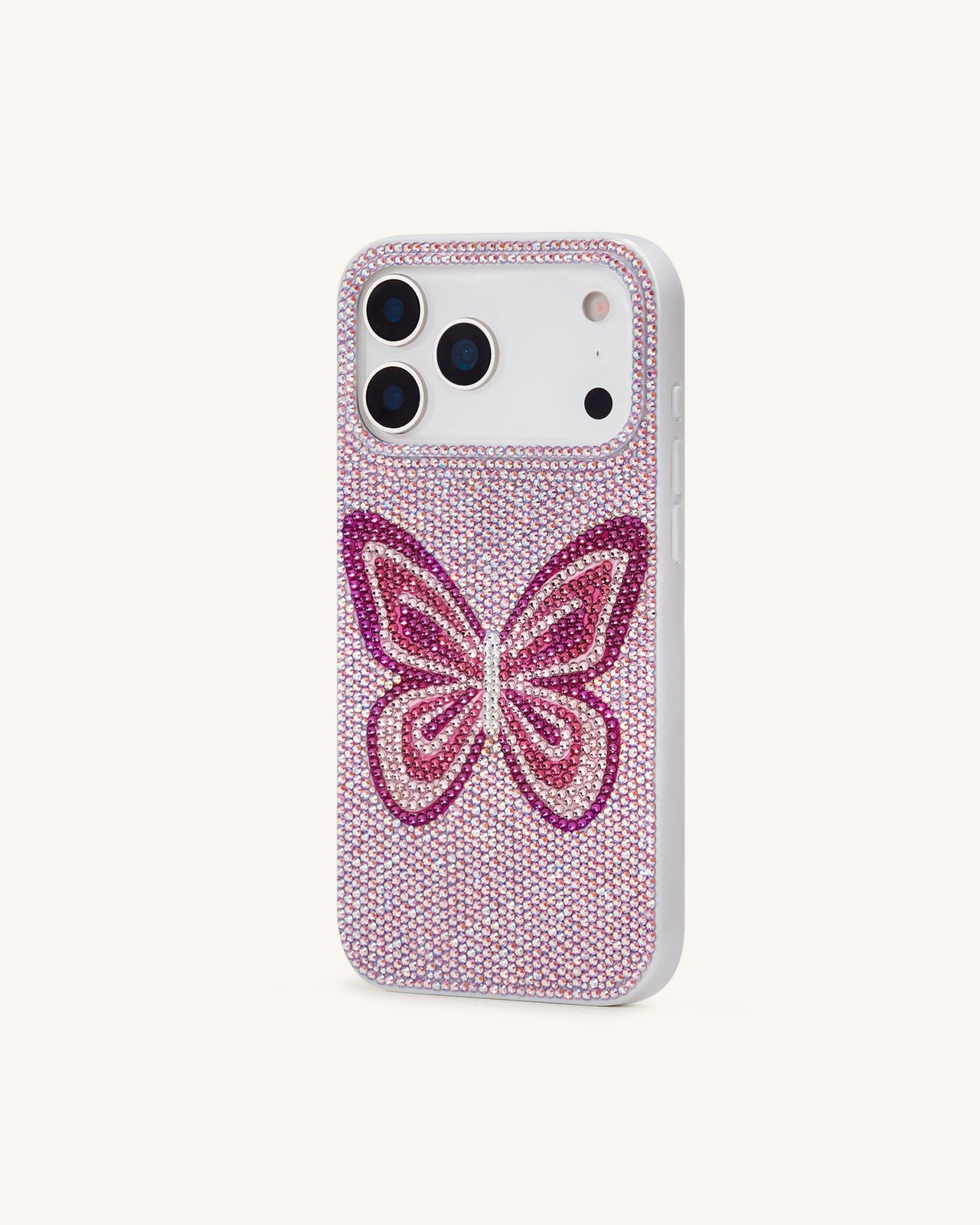 Butterfly Strass Handyhülle - Rosa