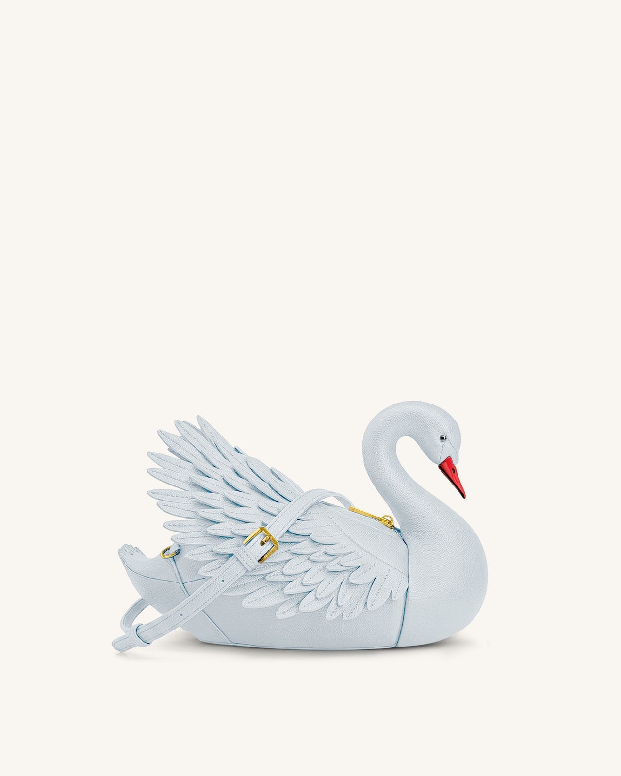 Alani Schwanenförmige Umhängetasche – Hellblau