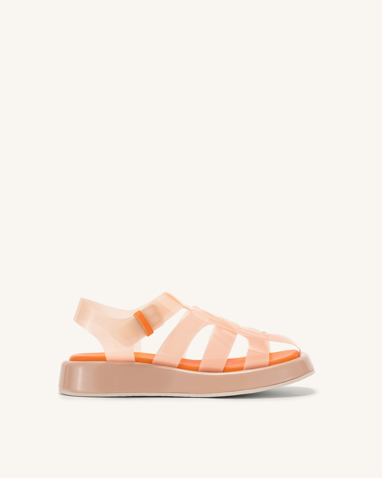 Piper Plateau-Sandale - Beige & Orange
