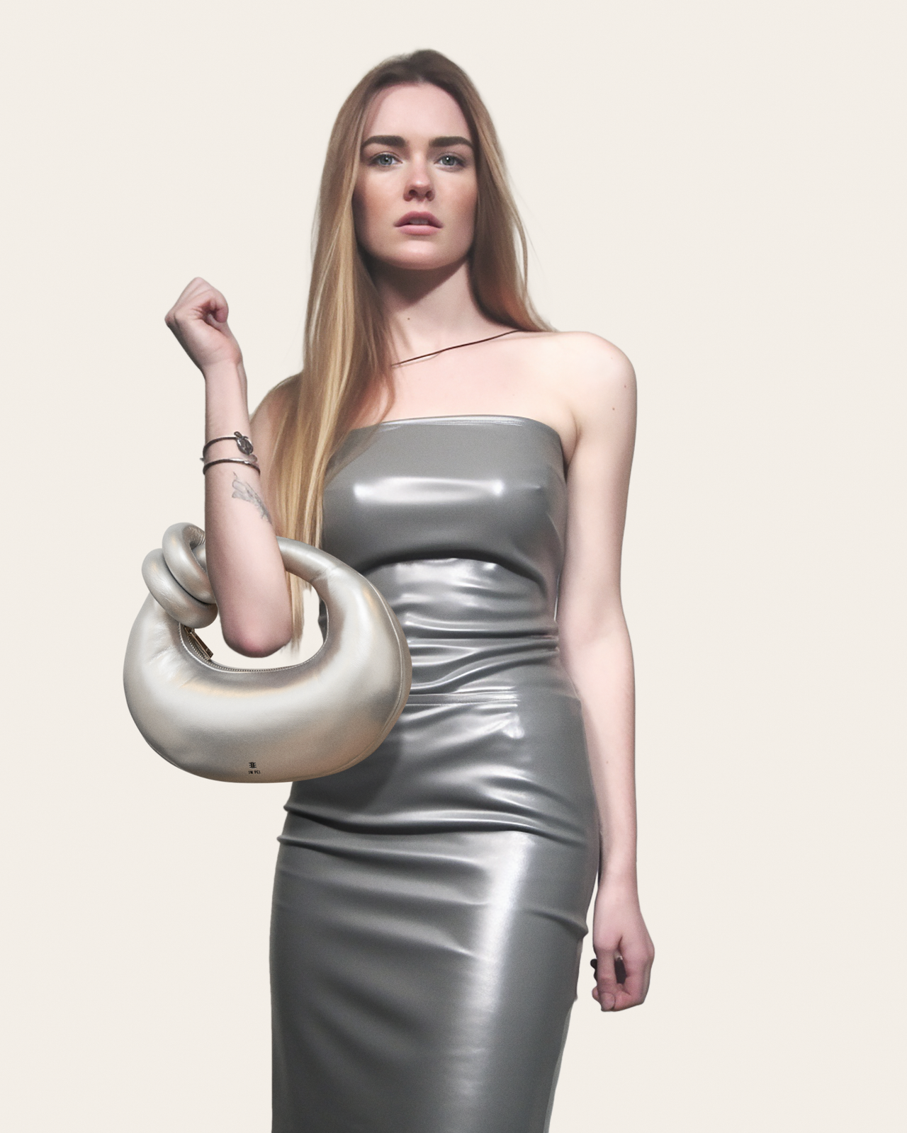 Abacus Henkeltasche - Silber