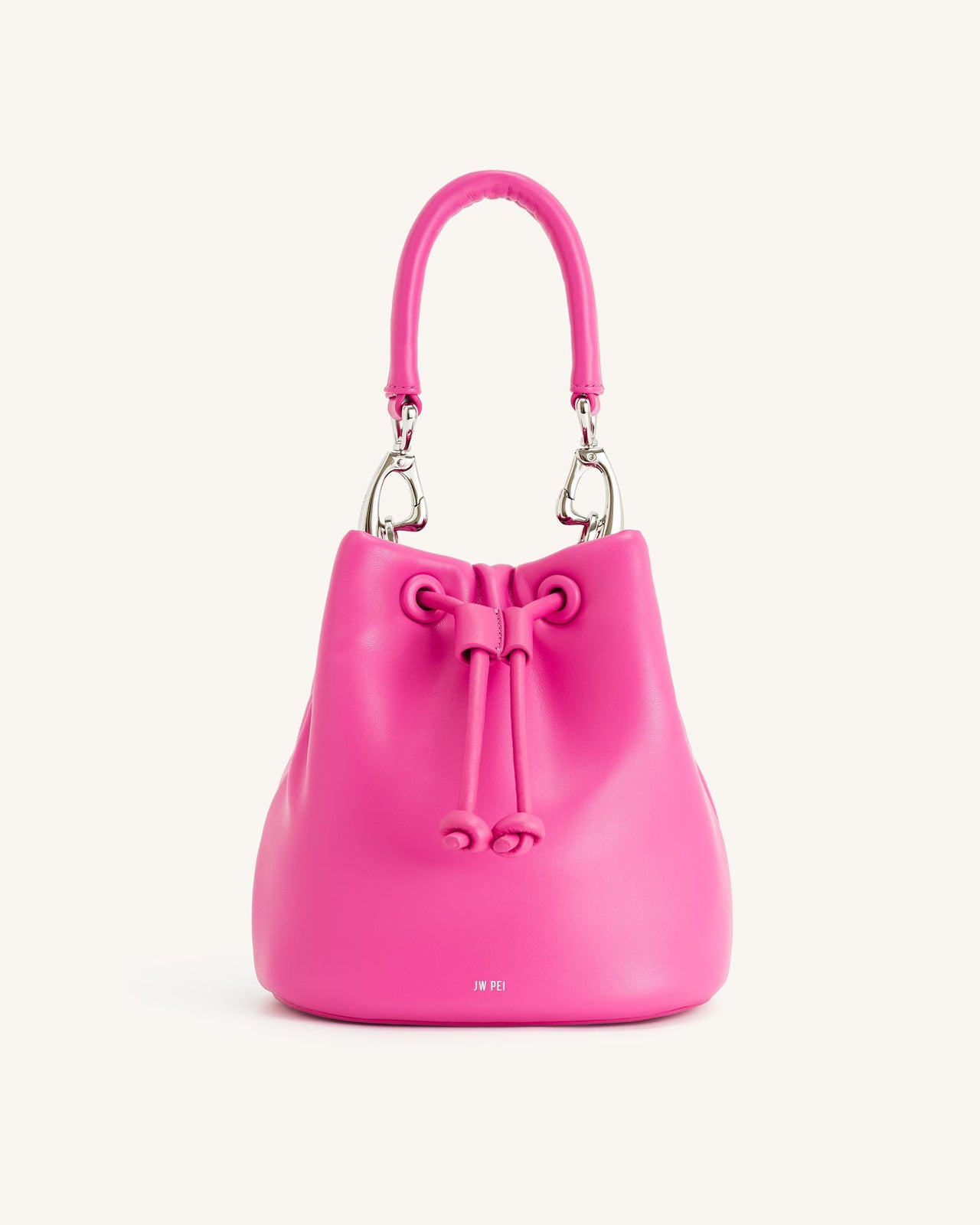 Yulia Gepolsterte Eimer-Tasche - Leuchtendes Pink