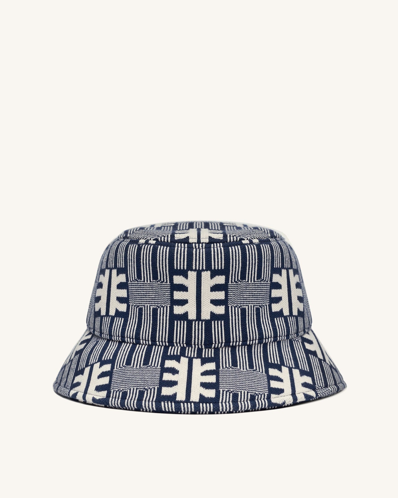 FEI Jacquard-Strick Eimer Hut - Navy