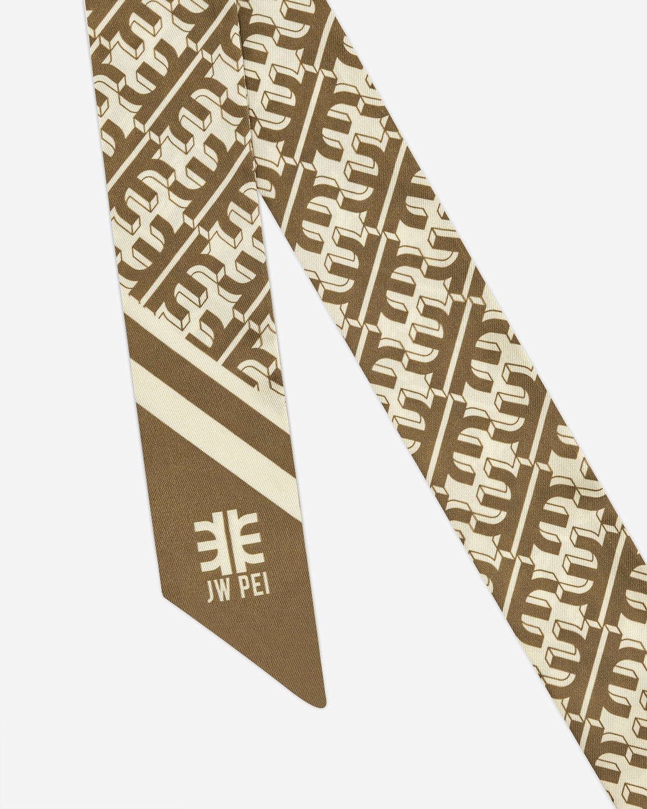 FEI Twill-Schal aus Kunstseide - Braun