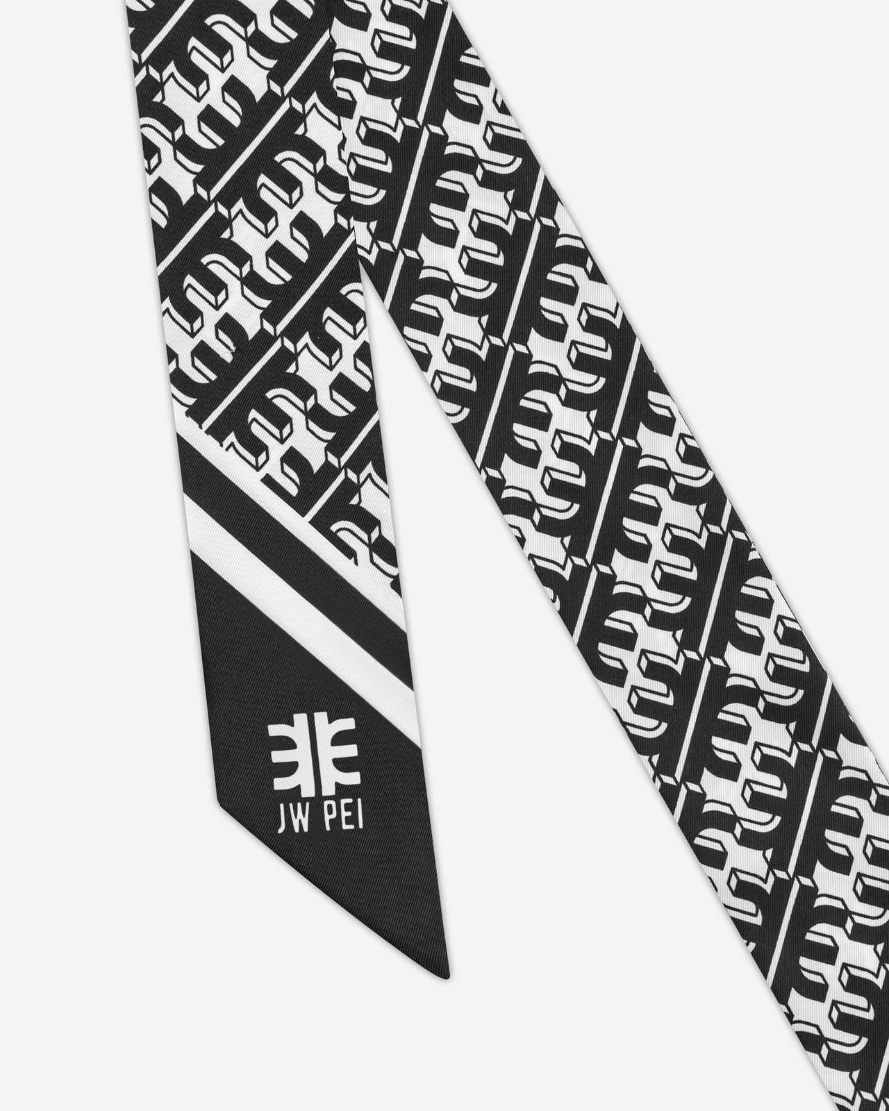 FEI Twill-Schal aus Kunstseide - Schwarz