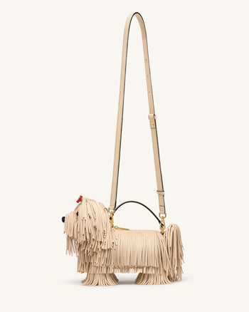Coco Zottelhund-förmige Henkeltasche - Apricot