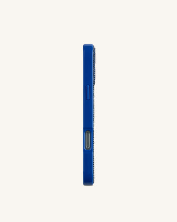 Ocean Muschel-Handyhülle mit künstlichen Kristallen - Blau