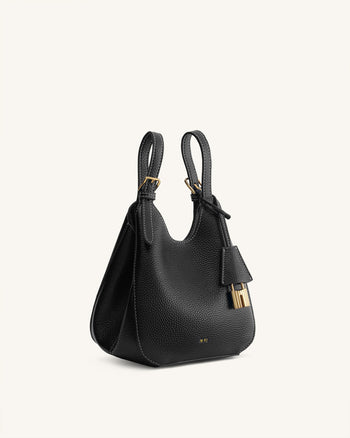 Ines Vorhängeschloss Shopper - Schwarz