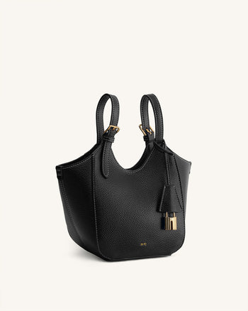 Ines Vorhängeschloss Shopper - Schwarz