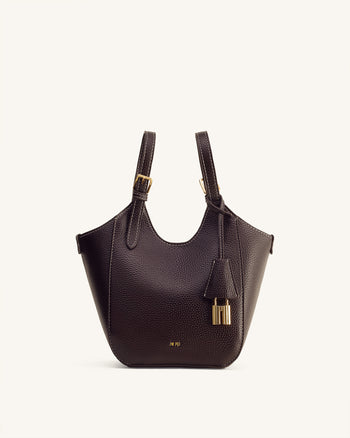 Ines Vorhängeschloss Shopper - Dunkelbraun