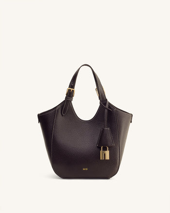 Ines Vorhängeschloss Shopper - Dunkelbraun