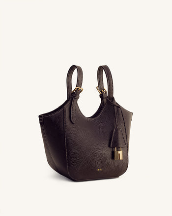 Ines Vorhängeschloss Shopper - Dunkelbraun