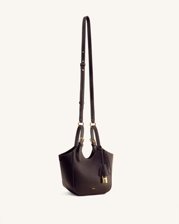 Ines Vorhängeschloss Shopper - Dunkelbraun