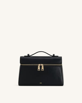 Thea Große Henkeltasche - Schwarz