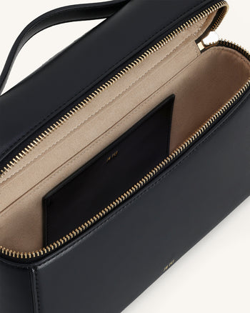 Thea Große Henkeltasche - Schwarz