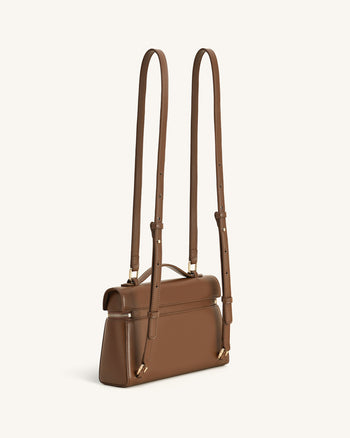 Thea Große Henkeltasche - Mokka Braun
