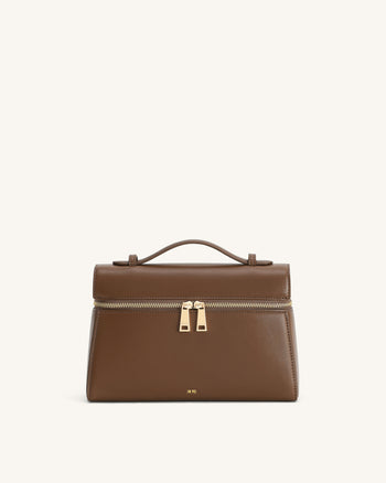 Thea Große Henkeltasche - Mokka Braun