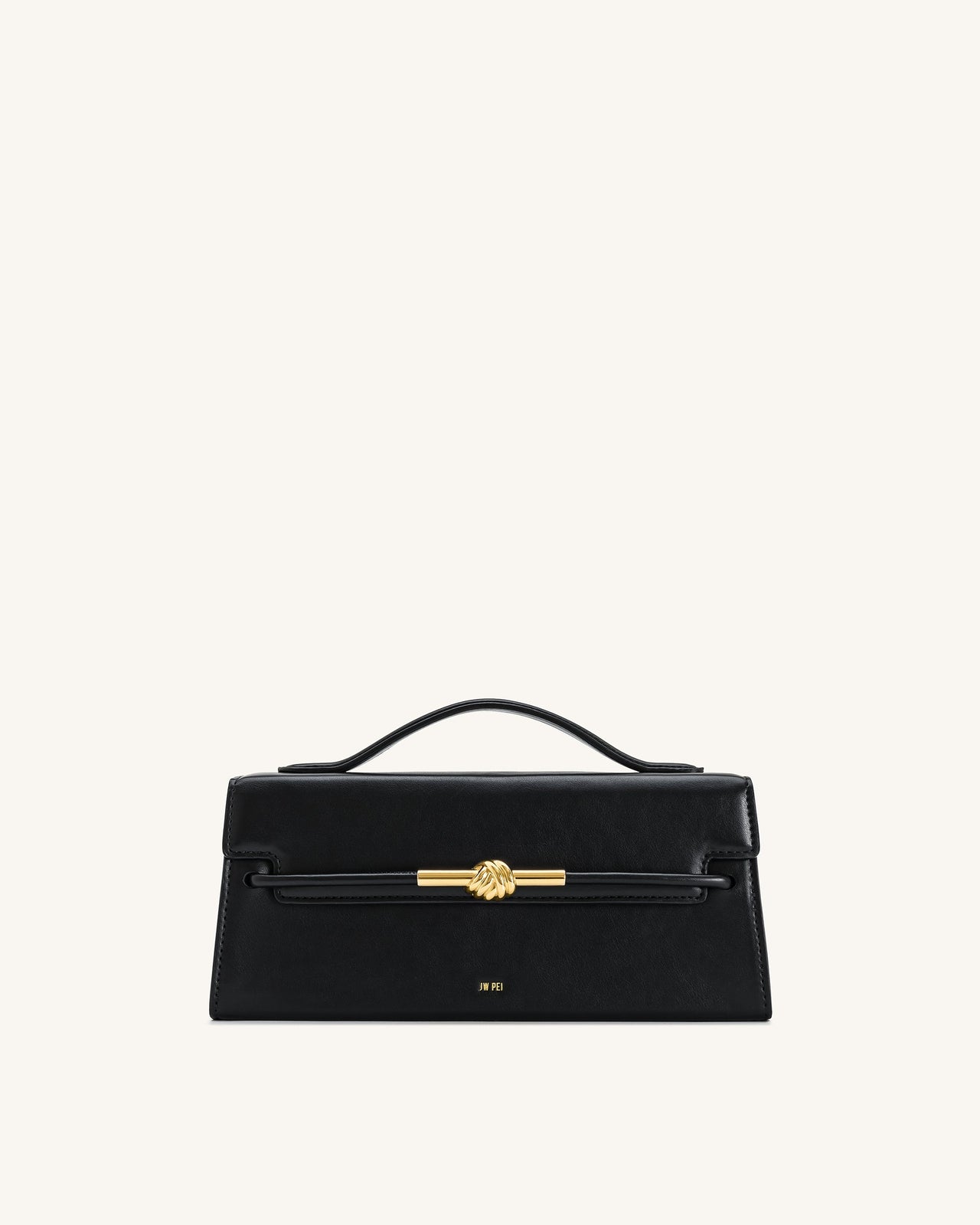 Lena Metall-Seilknoten Henkeltasche - Schwarz