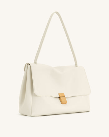 Hilary Schultertasche - Weiß
