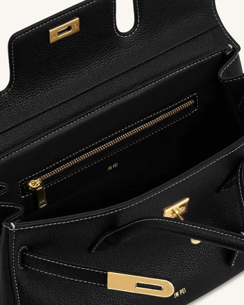 Yara Große Schultertasche - Schwarz