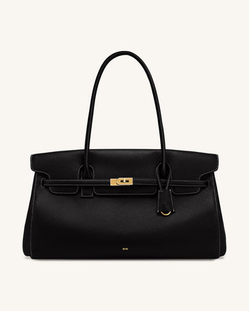 Yara Große Schultertasche - Schwarz