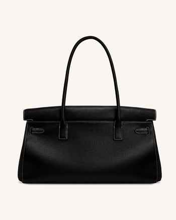 Yara Große Schultertasche - Schwarz