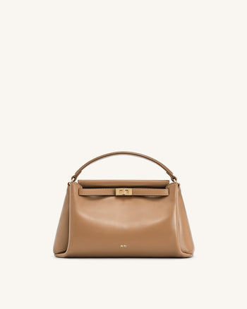Carmen Henkeltasche – Braun