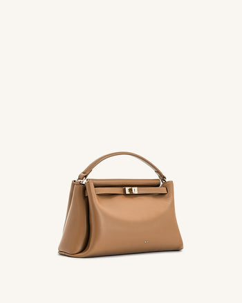 Carmen Henkeltasche – Braun