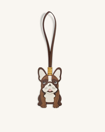 Bag Charm Französische Bulldogge - Braun
