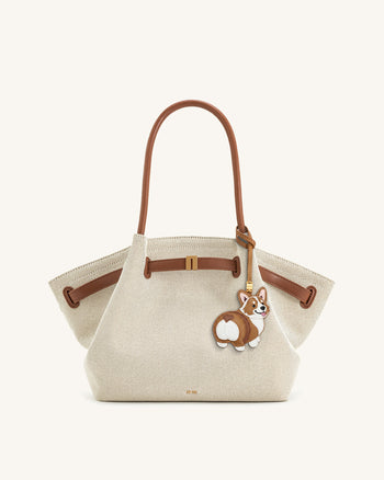 Corgi Taschenanhänger - Braun Multi