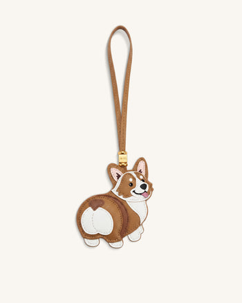 Corgi Taschenanhänger - Braun Multi