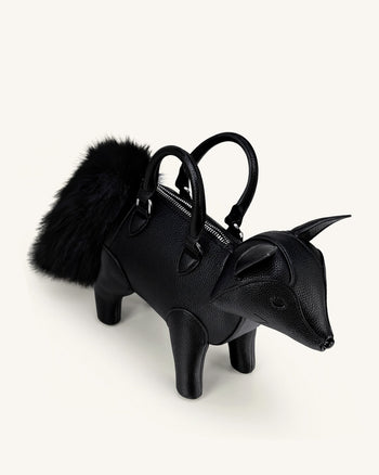 Kai Henkeltasche in Fuchsform - Schwarz