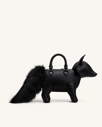 Kai Henkeltasche in Fuchsform - Schwarz