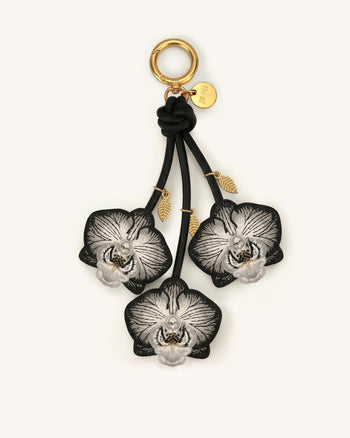 Orchid Taschenanhänger - Schwarz
