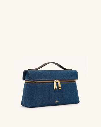 Thea Henkeltasche - Blauer Denim