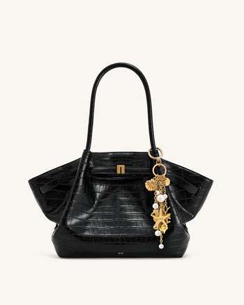 Ocean Kreatur Kunstperlen-Taschenanhänger - Gold