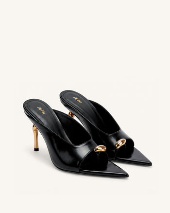 Noemi Spitze Mule-Heels - Schwarz